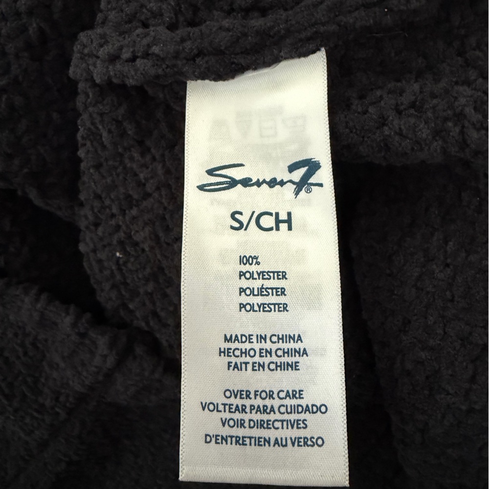 Seven7 Black Chenille Turtleneck Sweater - Picture 8 of 9